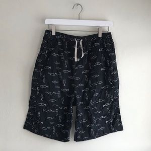 Fish print shorts High Sierra size Large